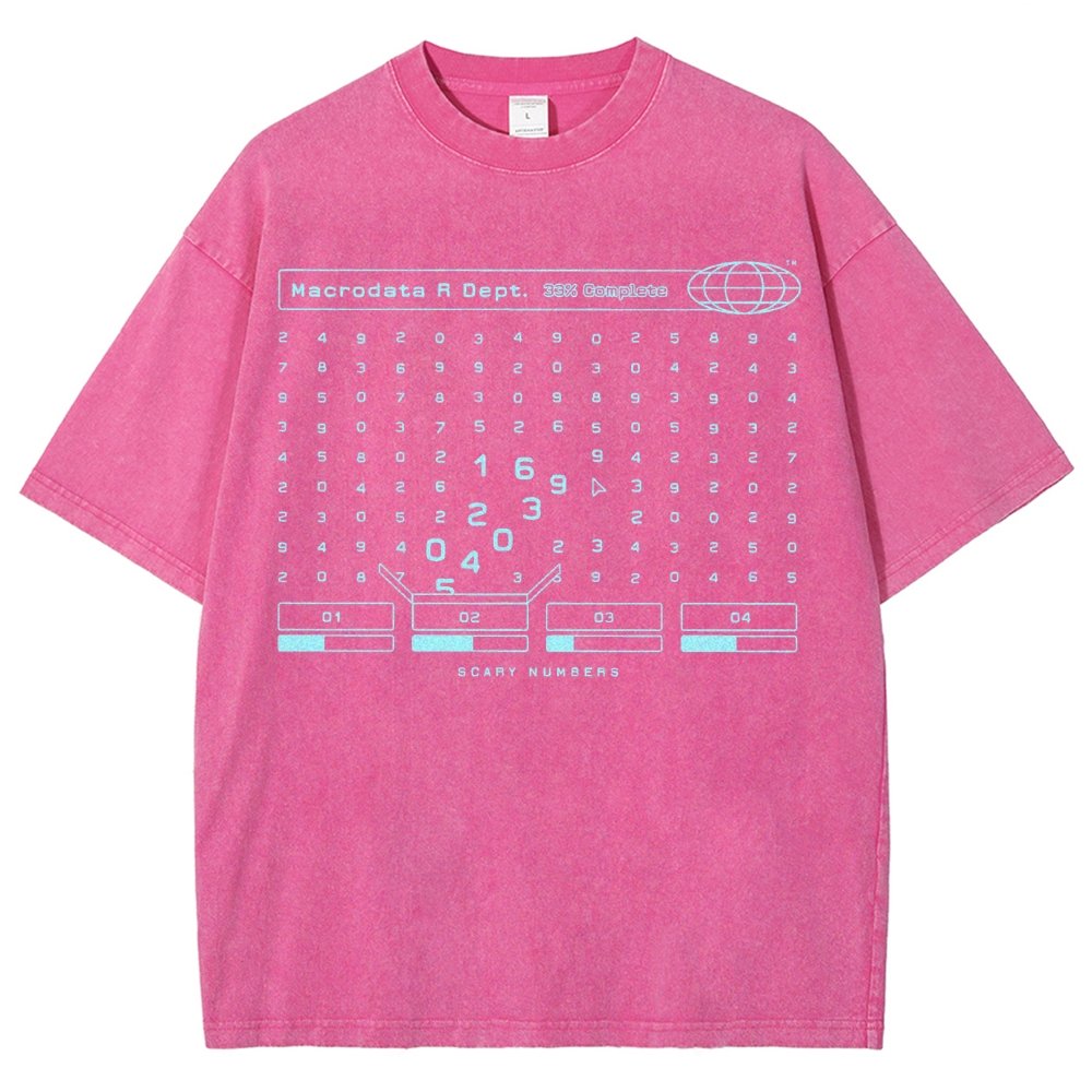 Scary Numbers Vintage Distressed T-shirt