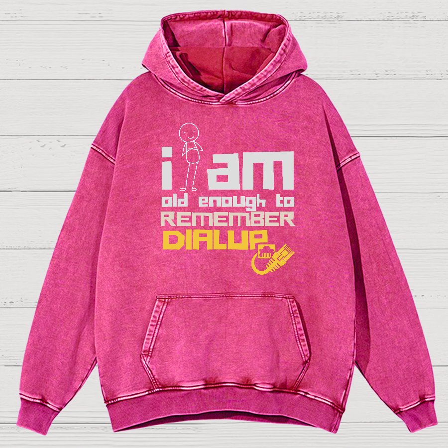 Dialup Internet Retro Vintage Distressed Hoodie