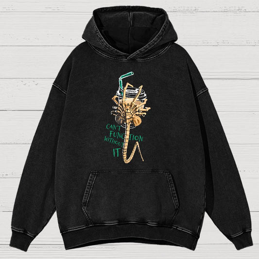 Can't Function Without It Vintage Distressed Hoodie