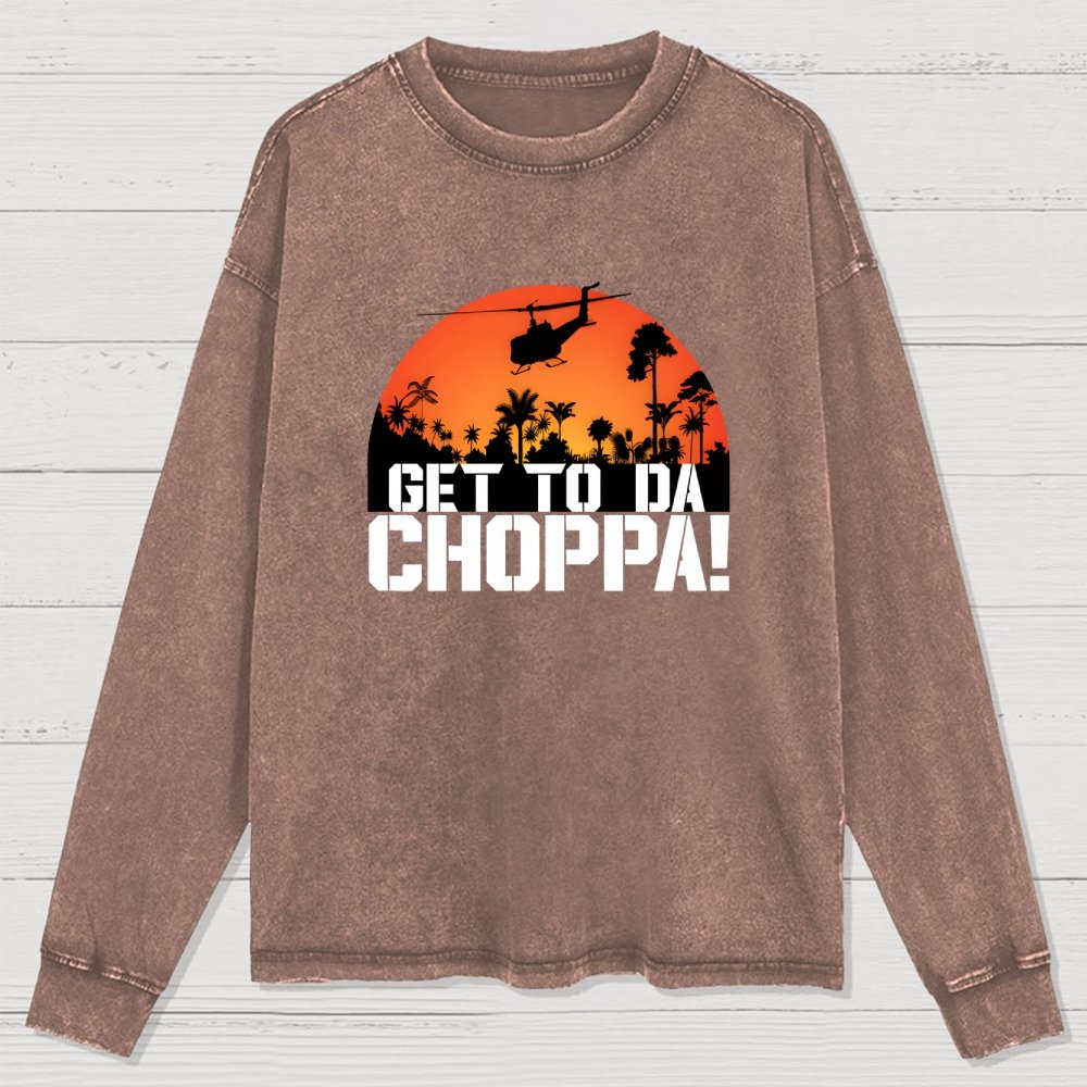 Get To The Chopper Washed Long Sleeve Tee