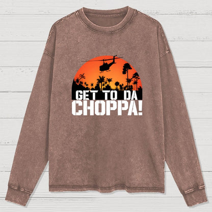 Get To The Chopper Washed Long Sleeve Tee