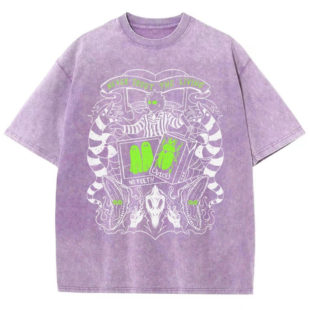 Never Trust the Living Vintage Distressed T-shirt