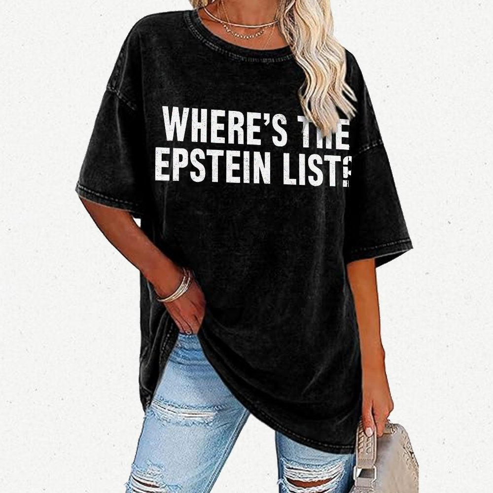 Where’s the Epstein list Vintage Distressed T-shirt