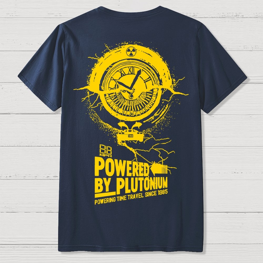 Plutonium Power Front And Back Printing Geek T-Shirt