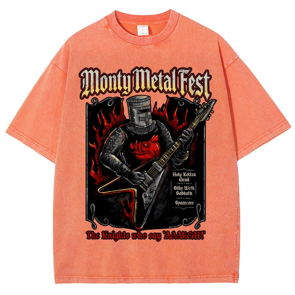 Monty Metal Fest Vintage Distressed T-shirt
