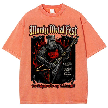 Monty Metal Fest Vintage Distressed T-shirt