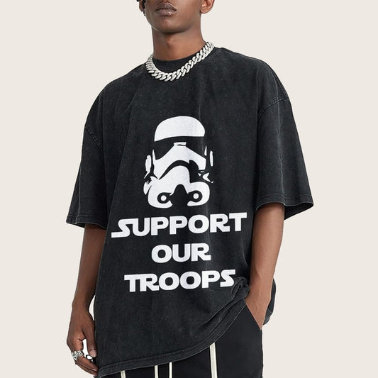 Support Our Troops Vintage Distressed T-shirt