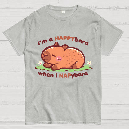 Happybara when I Napybara Geek T-Shirt