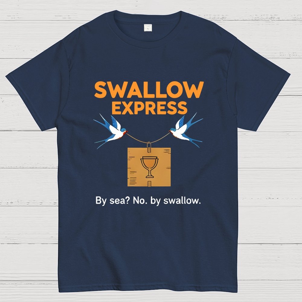 Swallow Express By Sea No, By Swallow Art Print Geek T-Shirt