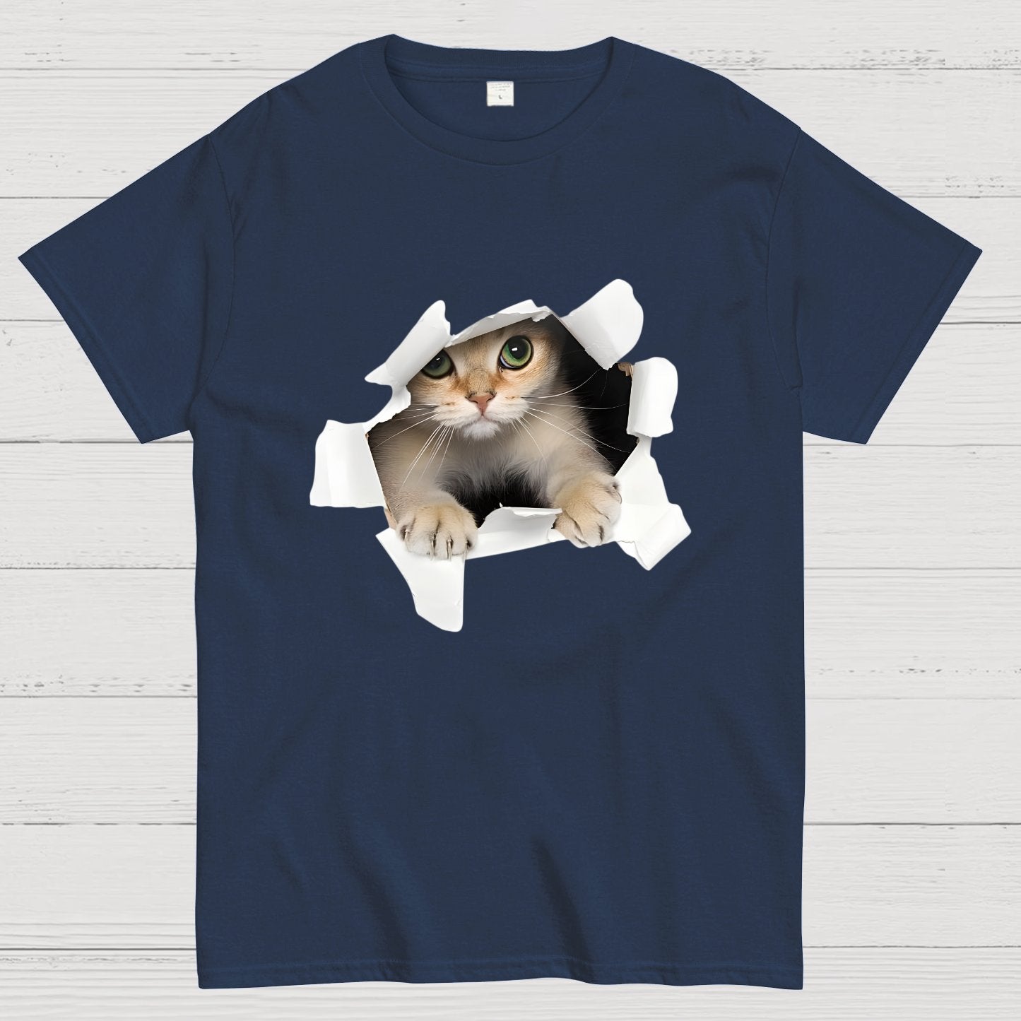 3D Cat Nerdy T-Shirt