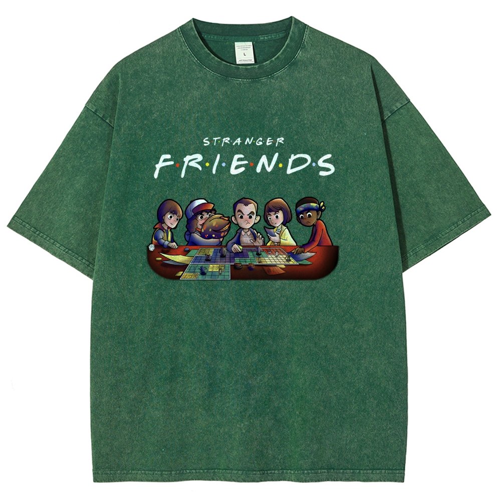 Mysterious Friends Vintage Distressed T-shirt