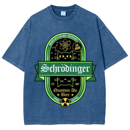 Schrodinger Quantum Ale Beer Vintage Distressed T-shirt