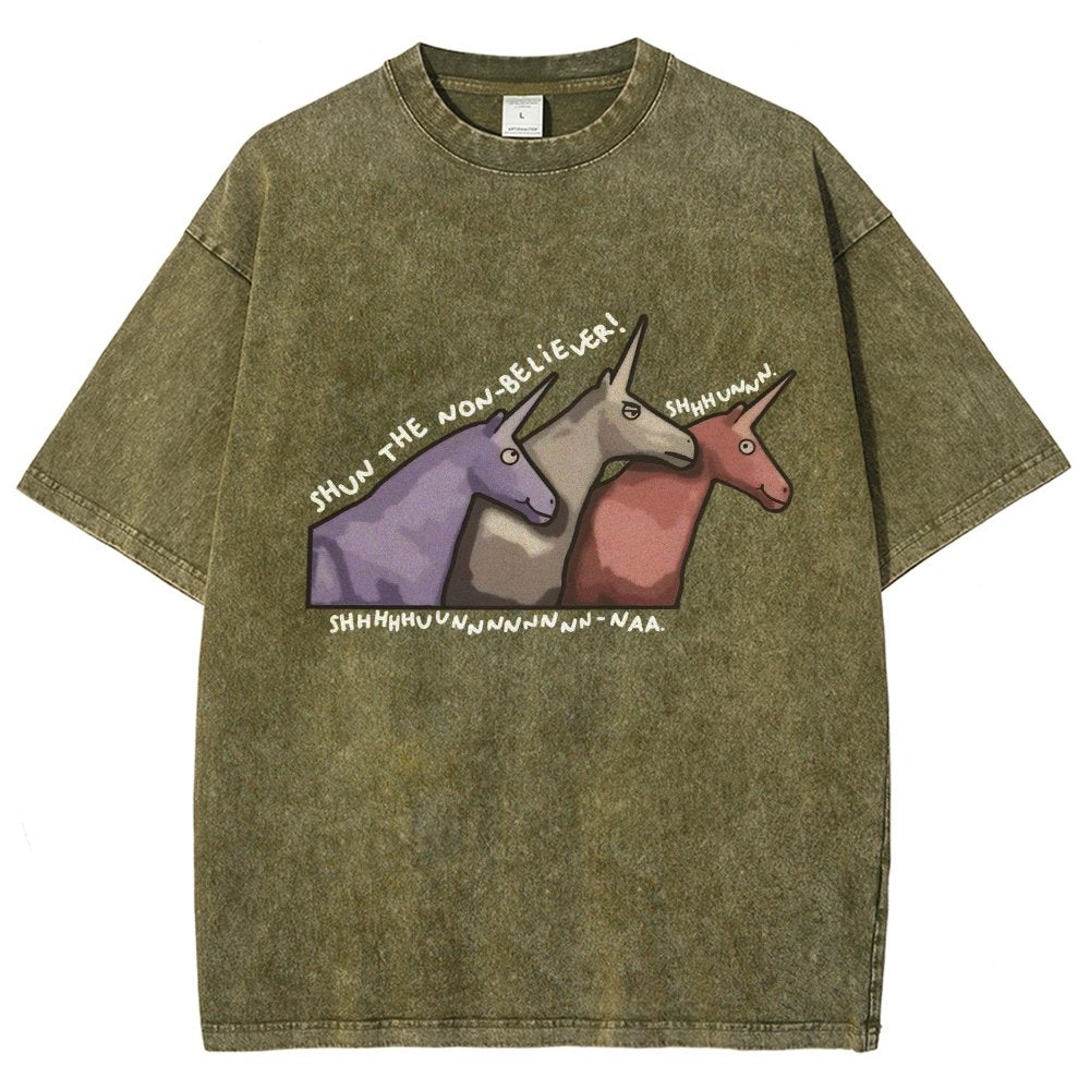 Shun the Non-Believer   Vintage Distressed T-shirt