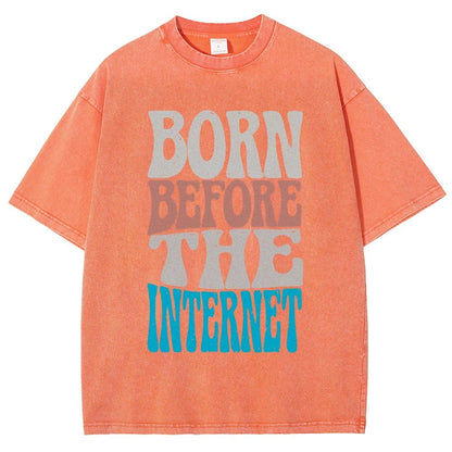 Born Before the Internet Vintage Distressed T-shirt