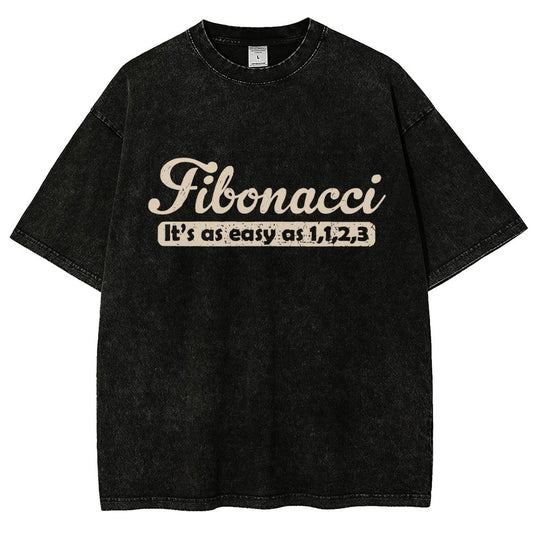 Fibonacci Funny Math Vintage Distressed T-shirt
