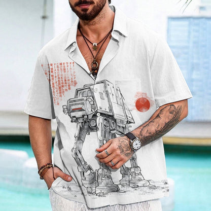 Astrobot Invention Armored Walker Geek Hawaiian Shirt