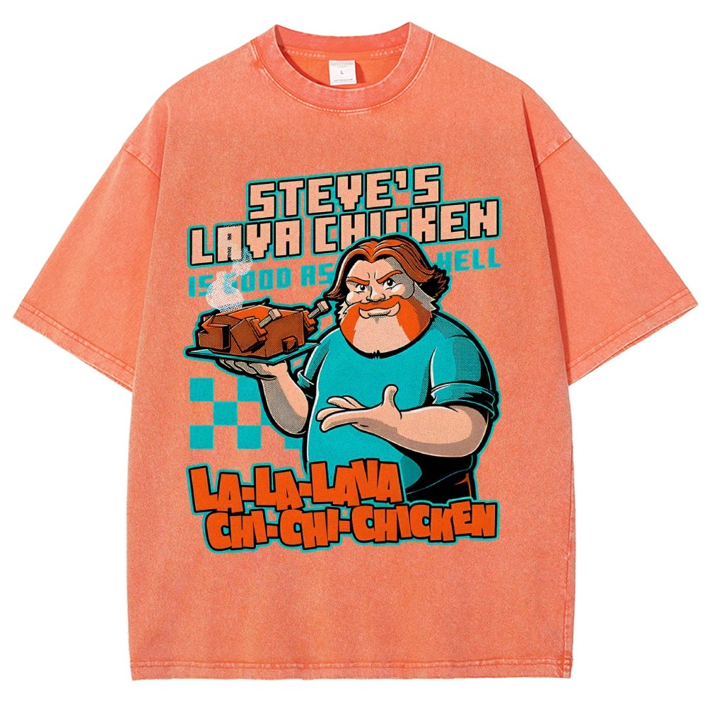 Steve's Lava Chicken Vintage Distressed T-shirt