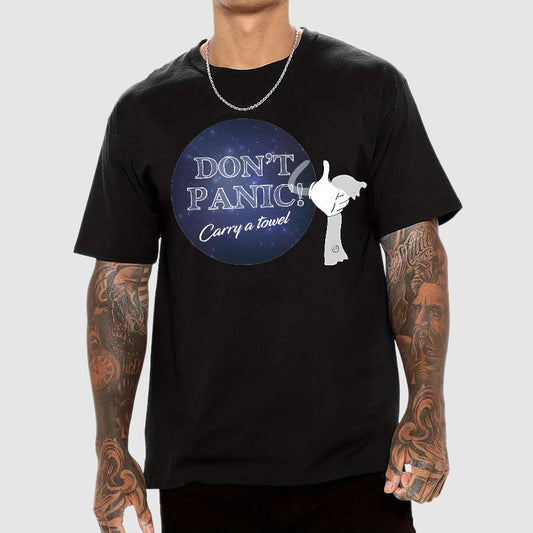 Don't Panic Grab a Towel！Geek T-Shirt