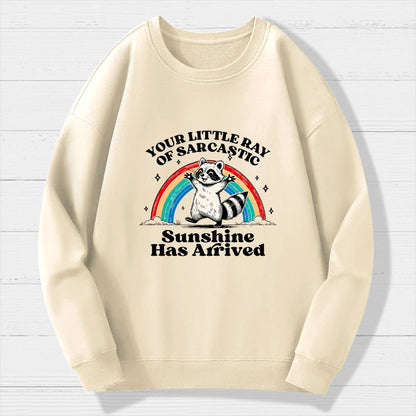 Your Little Ray of Sarcastic Sunshine Has Arrived Geek Cotton Sweatshirt