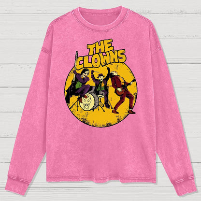 Horror Killer Rock Washed Long Sleeve Tee