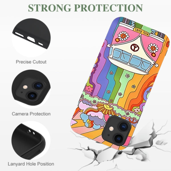 Peace Symbol Rainbow Print Phone Cases