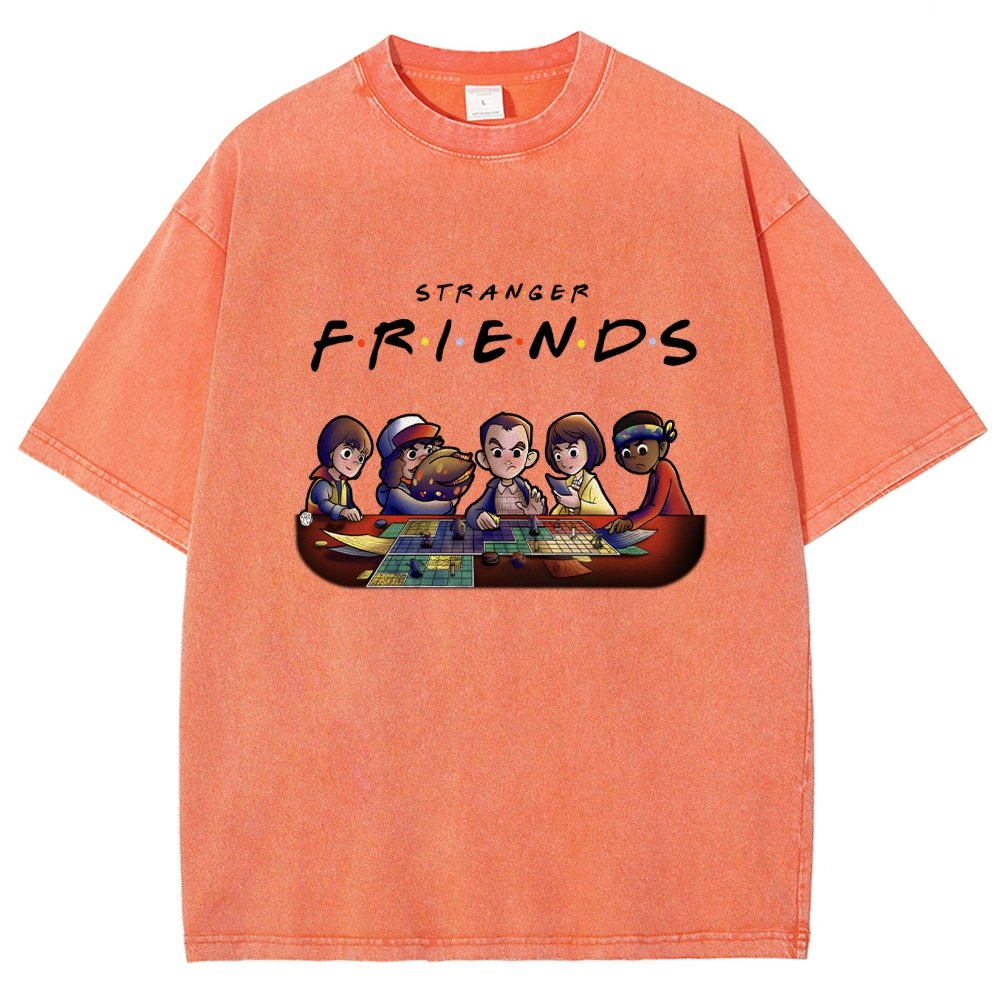 Mysterious Friends Vintage Distressed T-shirt