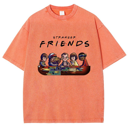 Mysterious Friends Vintage Distressed T-shirt