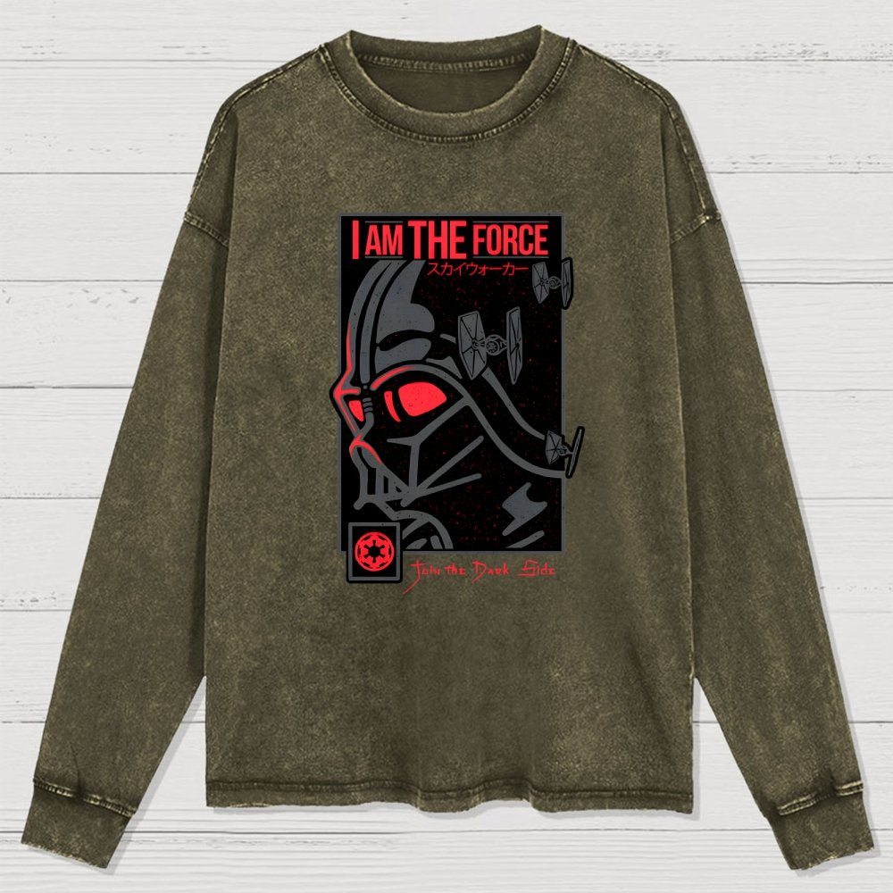 I'm Darkness Washed Long Sleeve Tee