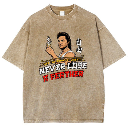 May the Wings of Liberty Never Lose a Feather Vintage Distressed T-shirt