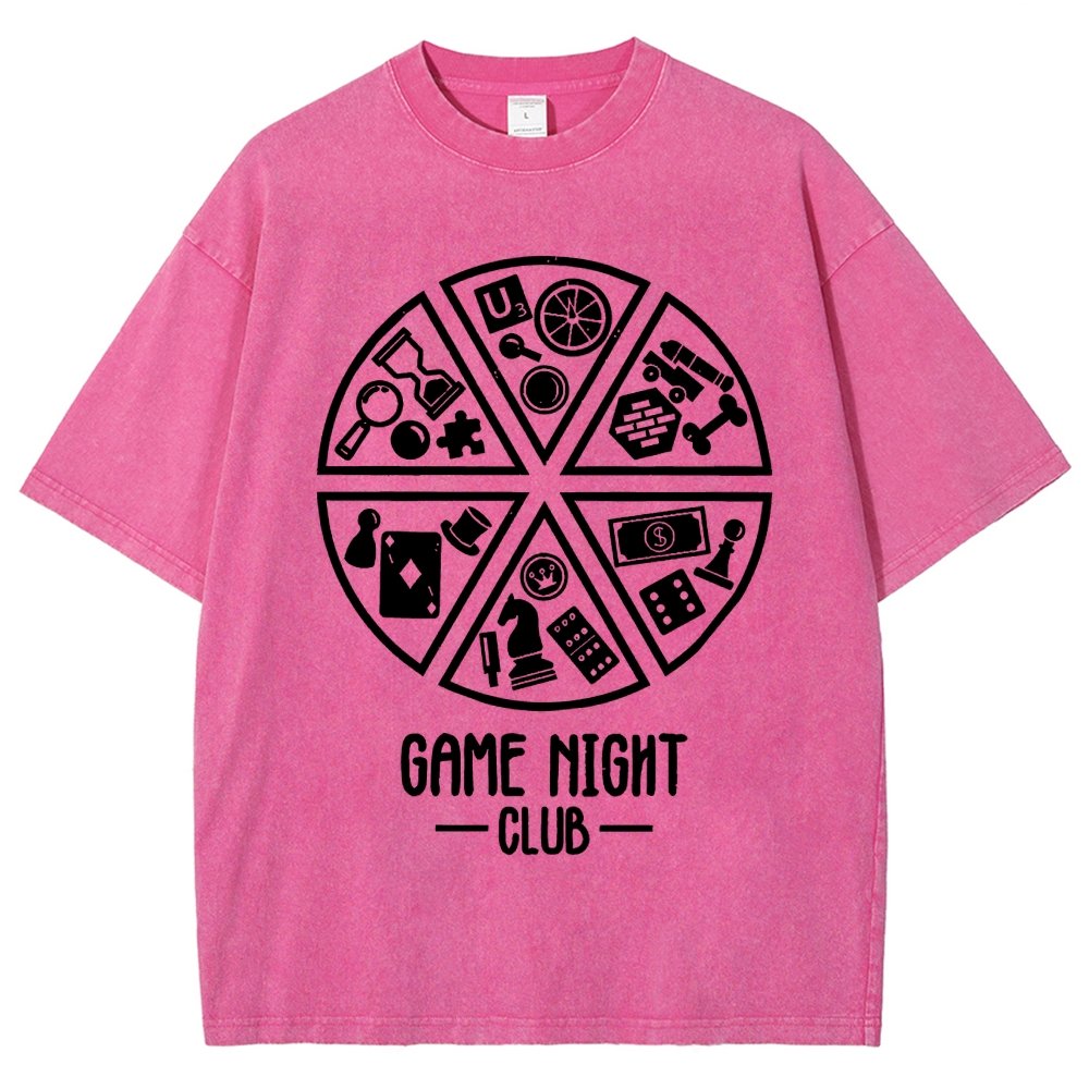 Game Night Club Vintage Distressed T-shirt
