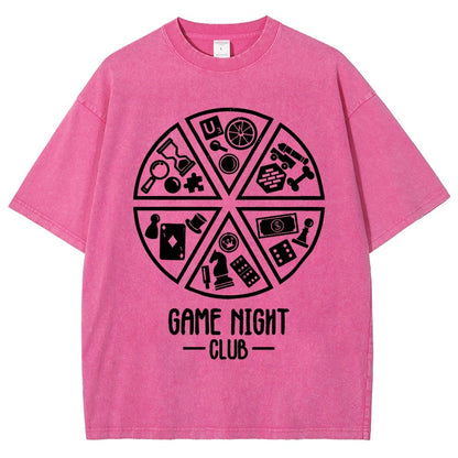Game Night Club Vintage Distressed T-shirt