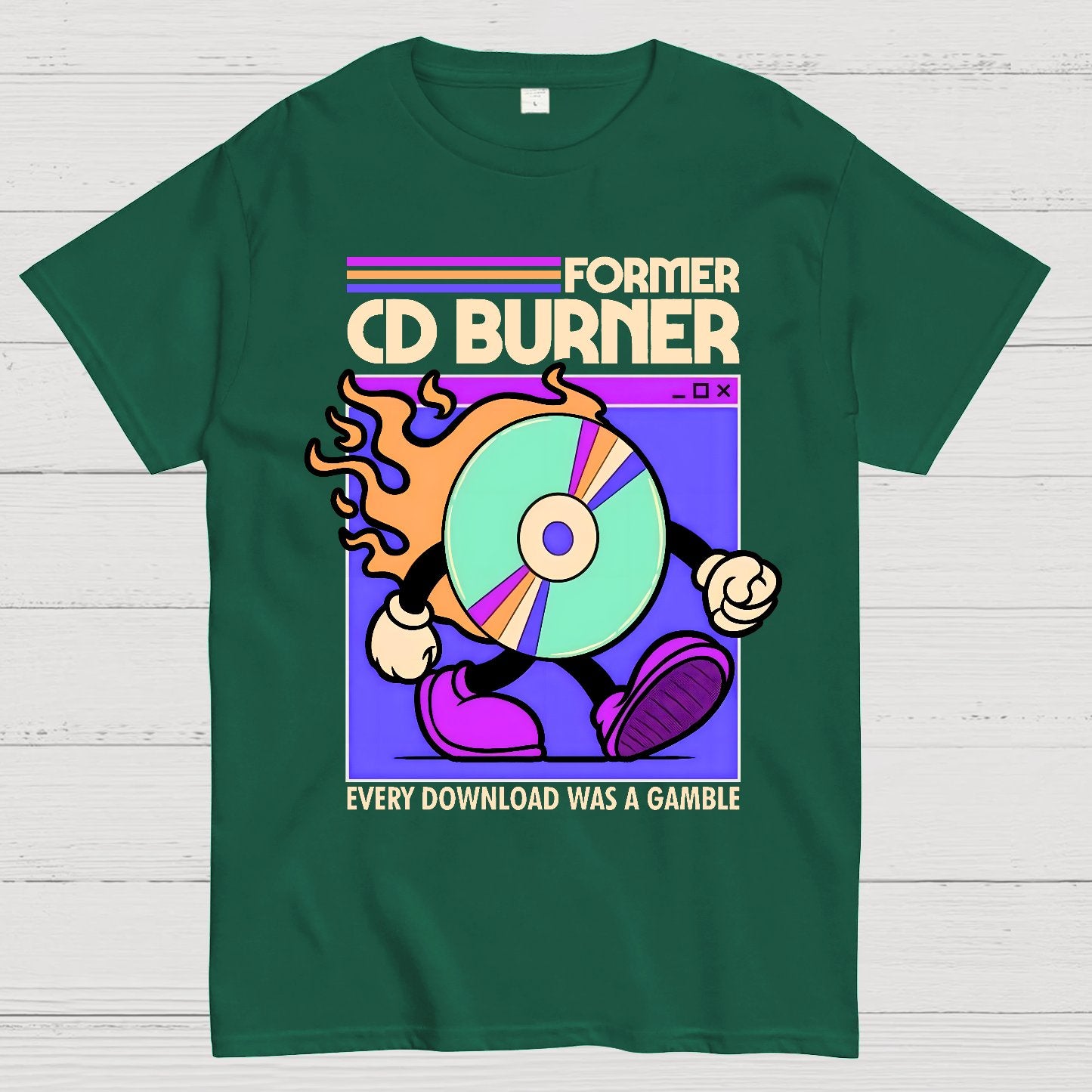 Former Cd Burner Geek T-Shirt