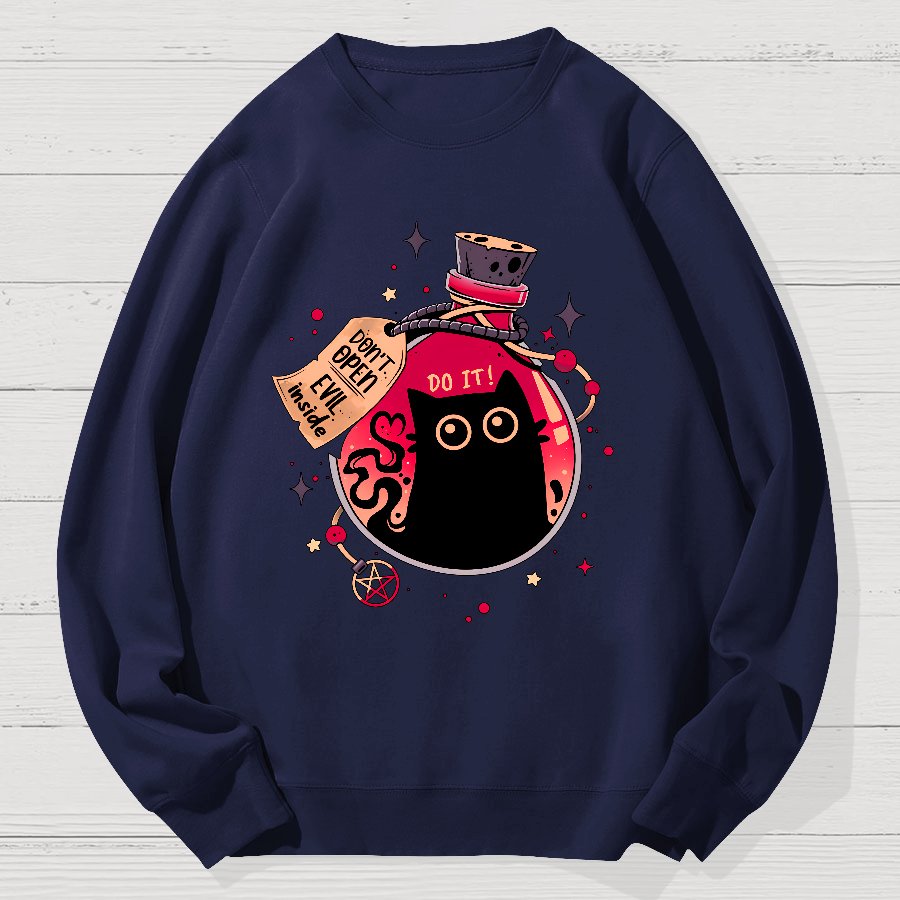 Bottled Menace Geek Cotton Sweatshirt