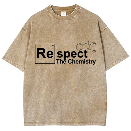 Respect The Chemistry Geeky Vintage Distressed T-shirt