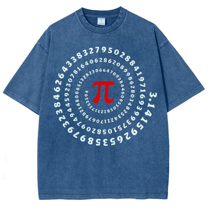 Pi Science Number Sequence Vintage Distressed T-shirt
