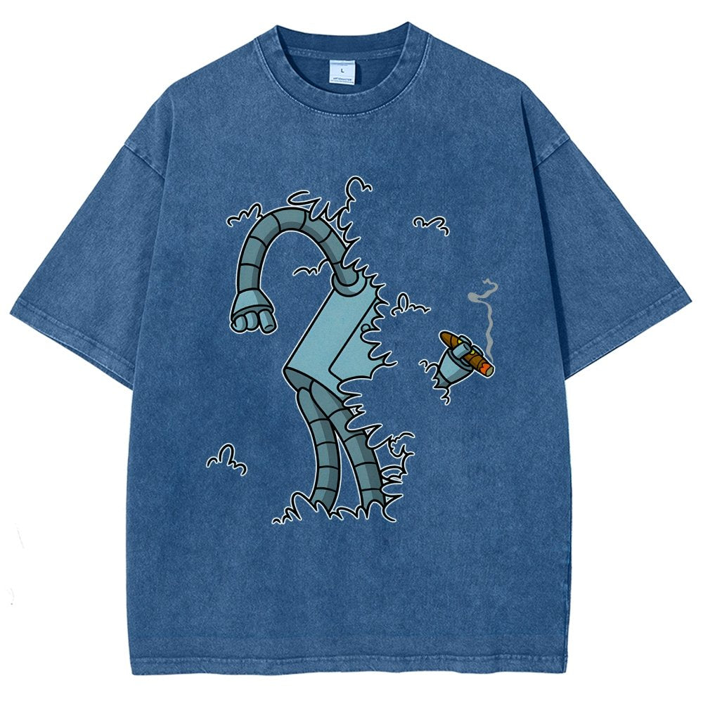 Bite My Shiny Metal Thing Vintage Distressed T-shirt