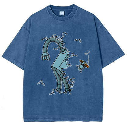 Bite My Shiny Metal Thing Vintage Distressed T-shirt