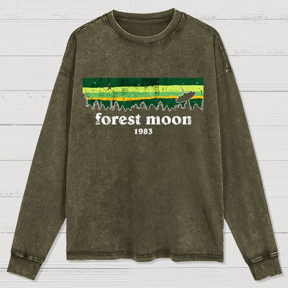 Vintage Forest Glade Washed Long Sleeve Tee
