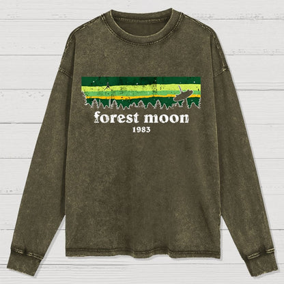 Vintage Forest Glade Washed Long Sleeve Tee