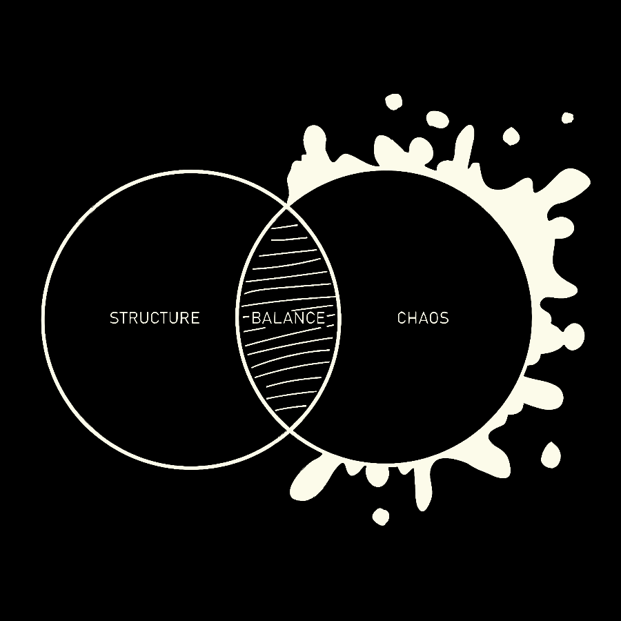 Balance Between Structure and Chaos Geek Vintage Distressed Washed Tank