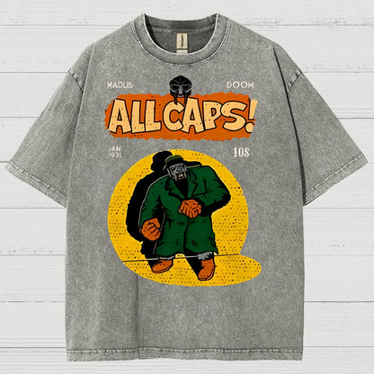 Hip-Hop Mf Graphic Vintage Distressed T-shirt