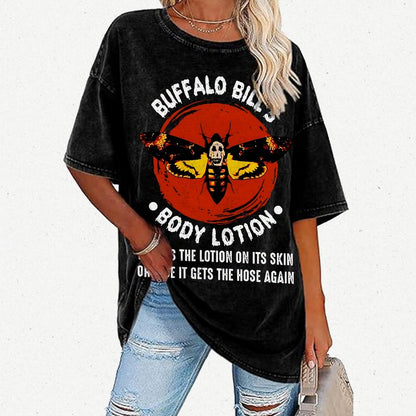 buffalo bills body lotion Vintage Distressed T-shirt