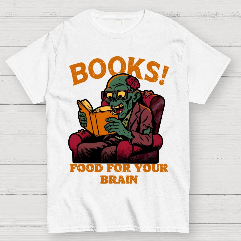 Books! Food For Your Brain Geek T-Shirt