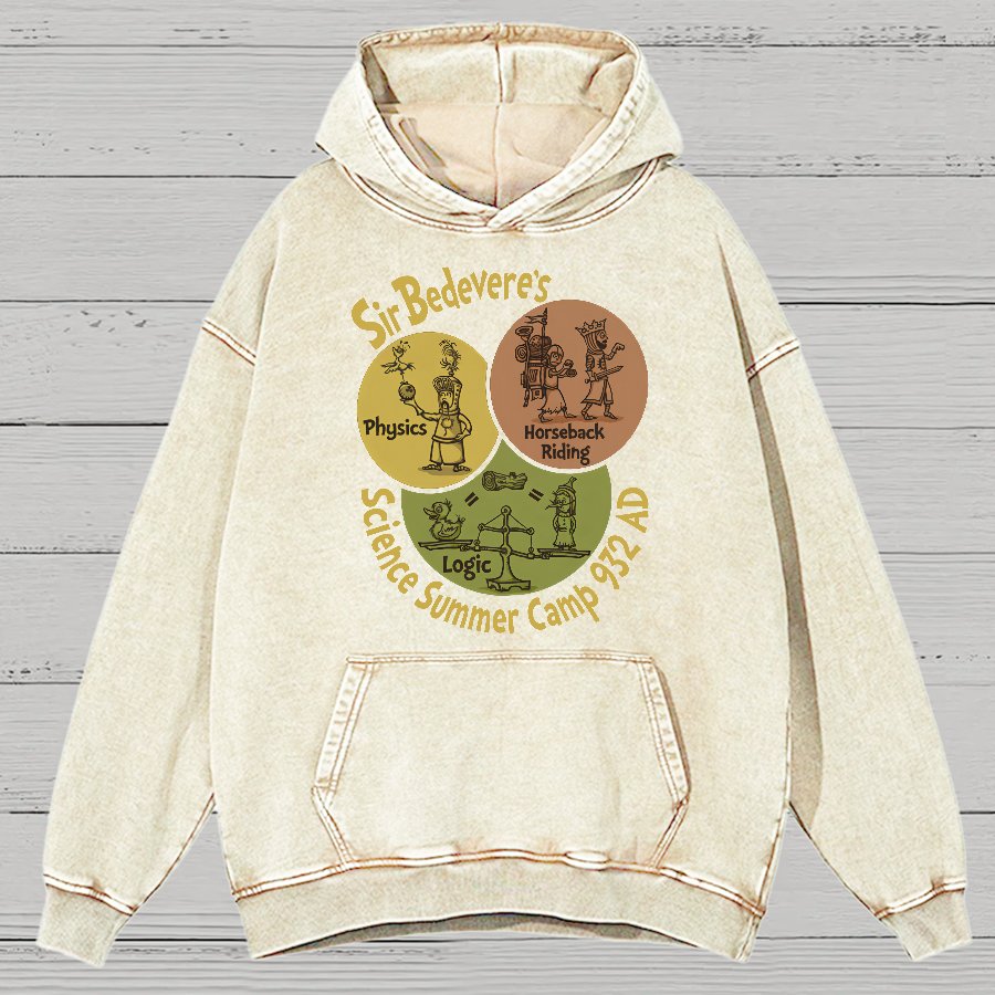 Sir Bedevere’s Science Camp Vintage Distressed Hoodie