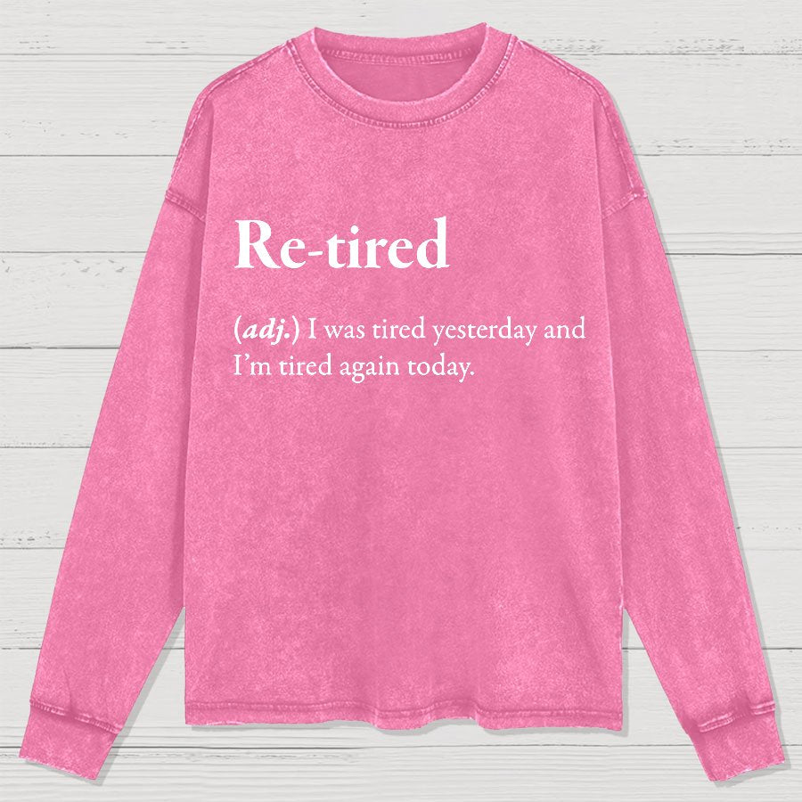 Retired Definition Washed Long Sleeve Tee
