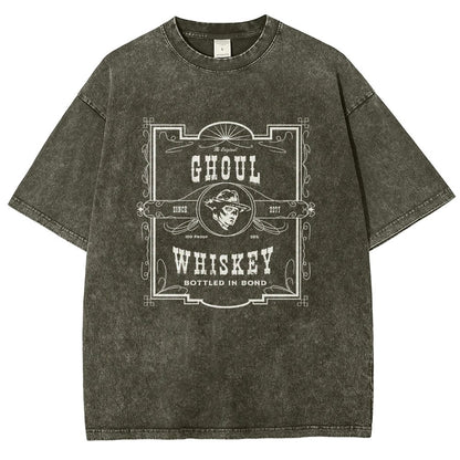 Ghoul Whiskey Vintage Distressed T-shirt