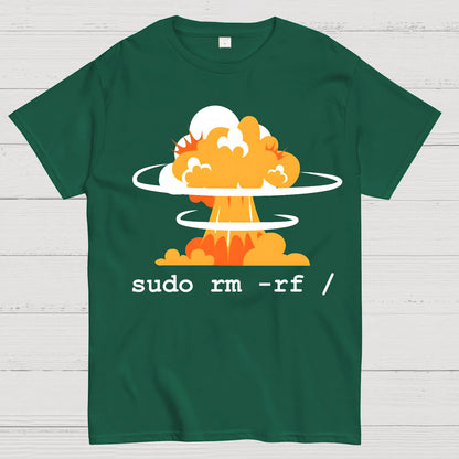 Linux - Funny Linux Command Sudo RM Geek T-Shirt