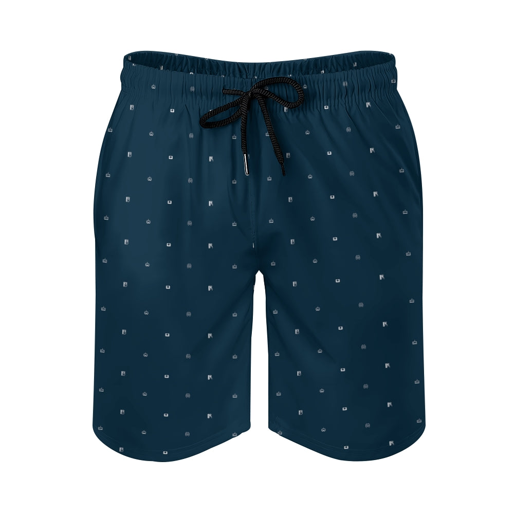 Game Icon Blue Geek Shorts