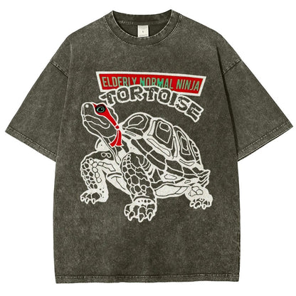 Elderly Normal Ninja Vintage Distressed T-shirt