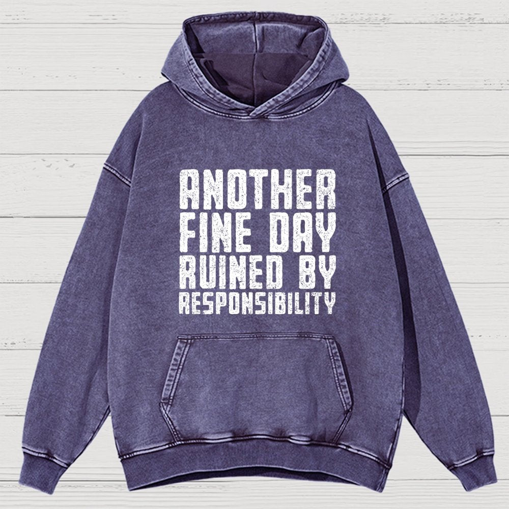 Another Fine Day Vintage Distressed Hoodie